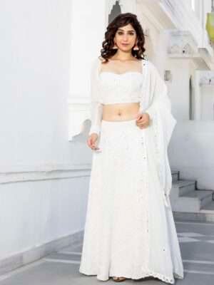 IVORY MIRROR LEHENGA