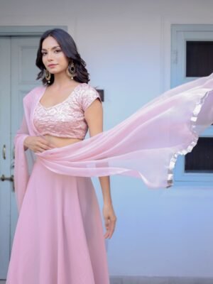 Blush Pink Lehenga Set