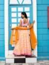 chevron print lehenga set - Image 3