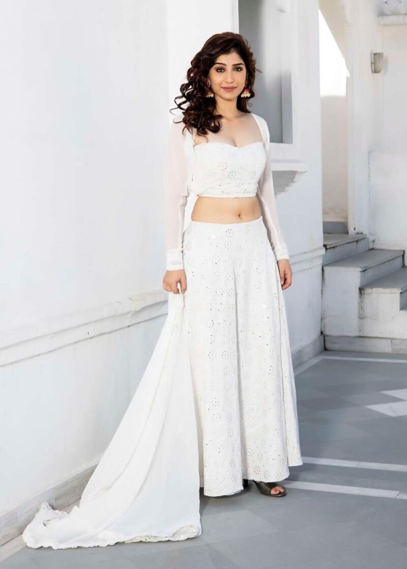 IVORY MIRROR LEHENGA