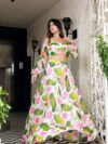 Chiffon Off Shoulder Lehenga Set 2 Chiffon Off Shoulder Lehenga Set