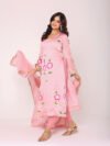 Satin Hand Paint Suit Set