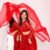 Red net lehenga set