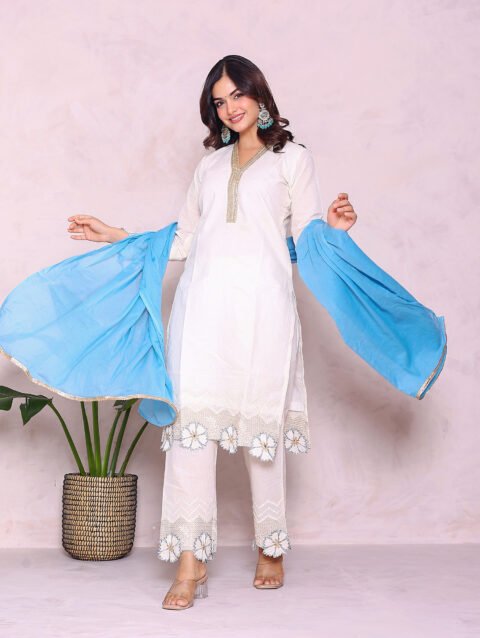 Kora blue suit set