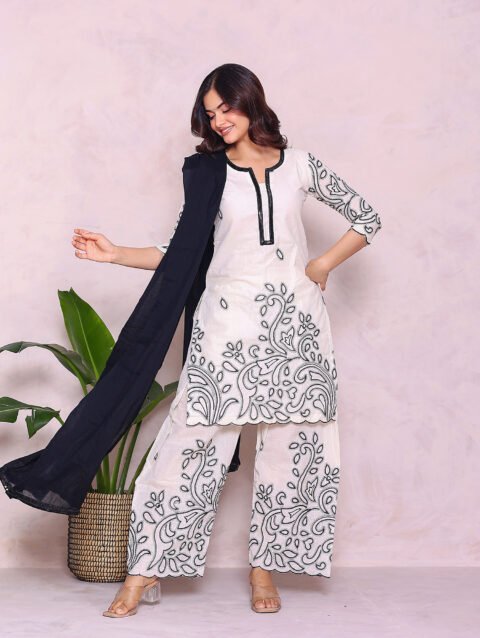 Kora black suit set